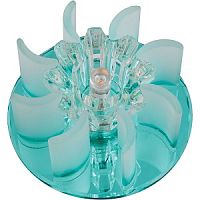 Светильник встраиваемый Fametto/Fiore DLS-F114 G4 BLUE/CLEAR 55мм/20Вт картинка 