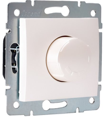 Светорегулятор поворотный без рамки Lezard Karina 40-1000Вт жемчужно-белый/перламутр картинка