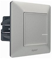 Умный выключатель с опцией диммирования 5-300Вт Valena Life Netatmo 1-кл. IP20 алюминий
