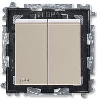 Выключатель без рамки ABB EPJ Levit 2-кл. IP44 кофе макиато/белый картинка