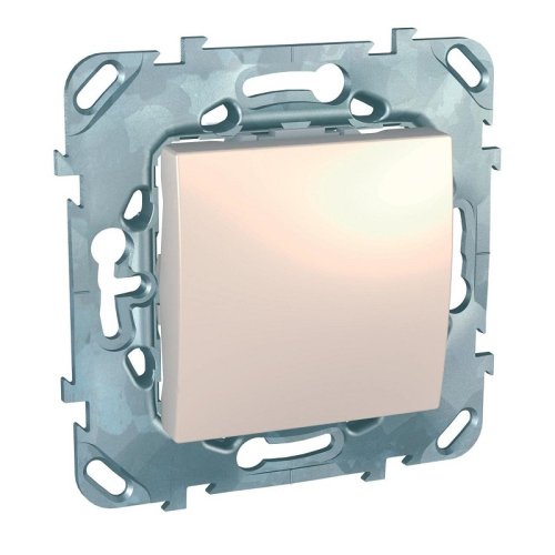 Выключатель без рамки Schneider Electric Unica 1-кл. бежевый картинка фото 2
