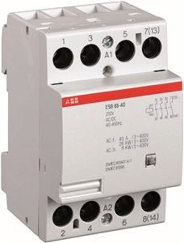 Контактор модульный ABB ESB 63-40N-06 3п 4НО 63А 220В AC/DC фото Контактор модульный ABB ESB 63-40N-06 3п 4НО 63А 220В AC/DC картинка