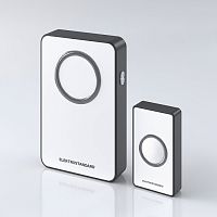 Звонок беспроводной аналоговый Elektrostandard DBQ27M WL 36M Белый/черный картинка 