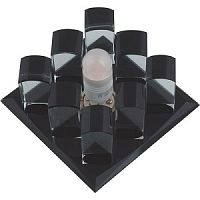 Светильник встраиваемый Fametto/Fiore DLS-F118 G9 BLACK/CLEAR 55мм/40Вт картинка 
