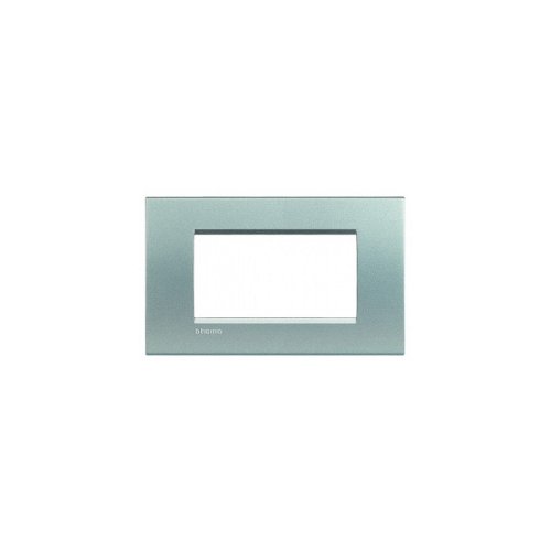 Рамка прямоугольная Legrand BTicino LivingLight 3 мод алюминий картинка фото 2
