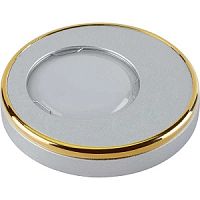 Светильник встраиваемый Fametto/Vernissage DLS-V104 GU5.3 SAND SILVER+GOLD 60мм/50Вт картинка 