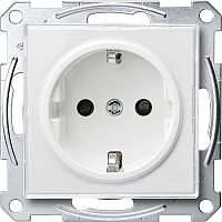 Розетка с заземлением без рамки Schneider Electric Merten M-Creativ 1-м 16А прозрачно/белый картинка