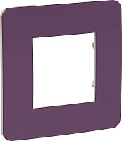 Рамка универсальная Schneider Electric Unica Studio Color 1-м. лиловый/бежевый картинка