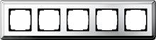 Рамка универсальная Gira ClassiX 5-м. хром/хром картинка