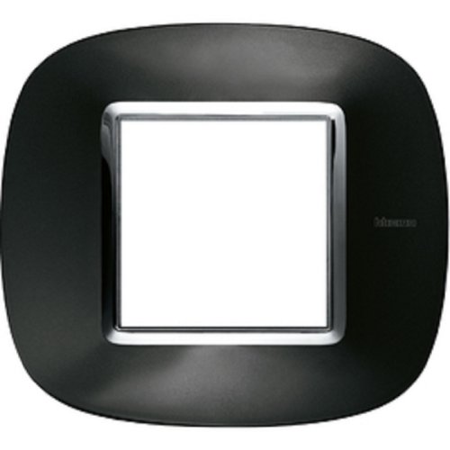 Рамка эллипс Legrand BTicino Аxial Axolute 2 мод Темный металлик  картинка фото 2