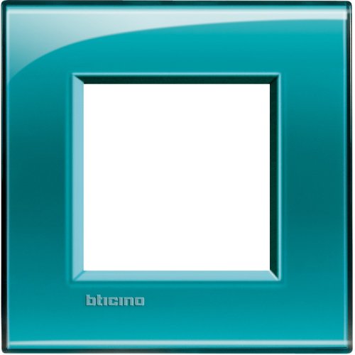 Рамка прямоугольная Legrand BTicino LivingLight 2 мод Зеленый  картинка фото 3