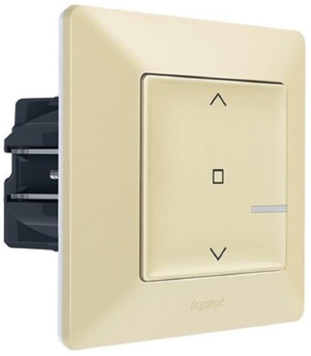Умный выключатель управления жалюзи Valena Life Netatmo 1-кл. IP20 слоновая кость