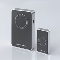 Звонок беспроводной аналоговый Elektrostandard DBQ27M WL 36M Черный/серебро картинка 