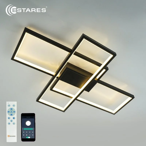 Светильник светодиодный (Люстра) ESTARES SVEN 65W 3S-APP-500x360x80-BLACK/WHITE-220-IP20 фото Светильник светодиодный (Люстра) ESTARES SVEN 65W 3S-APP-500x360x80-BLACK/WHITE-220-IP20 картинка