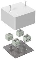 Коробка огнестойкая для кабель-канала Промрукав 85x85x45мм 8x6мм IP40 белый