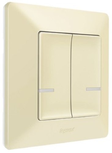 Умный выключатель беспроводной Valena Life Netatmo 2-кл. IP20 слоновая кость