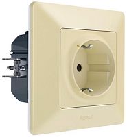 Умная розетка Valena Life Netatmo 1-м. шторки IP41 16А слоновая кость
