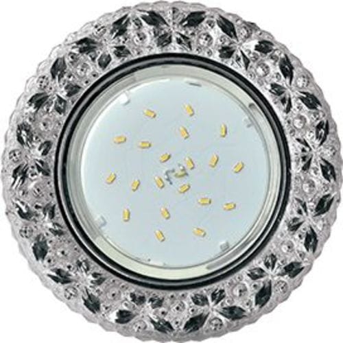 Светильник встраиваемый Ecola Бабочки H4 LD4070 GX53 220В 20/5Вт Хром/тонированный/125х90х35мм фото Светильник встраиваемый Ecola Бабочки H4 LD4070 GX53 220В 20/5Вт Хром/тонированный/125х90х35мм картинка