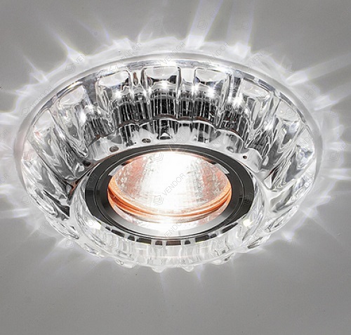 Светильник встраиваемый Италмак Bohemia LED 51 4 70 огран. стекло, подсветка MR16 фото фото 2 Светильник встраиваемый Италмак Bohemia LED 51 4 70 огран. стекло, подсветка MR16 картинка фото 2