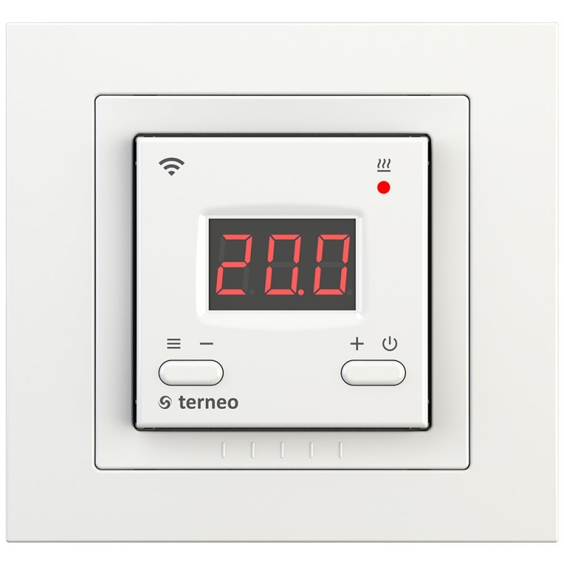 Терморегулятор электронный Terneo st unic для рамок Unica 3.6кВт 16А белый фото фото 2 Терморегулятор электронный Terneo st unic для рамок Unica 3.6кВт 16А белый картинка фото 2