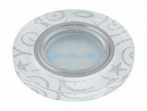 Светильник встраиваемый Fametto/Peonia DLS-P202 GU5.3 CHROME/WHITE 65мм/35Вт фото Светильник встраиваемый Fametto/Peonia DLS-P202 GU5.3 CHROME/WHITE 65мм/35Вт картинка