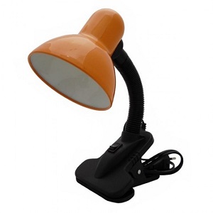 Светильник настольный Uniel ЛОН TLI-202 220В E27 60Вт Оранжевый/прищепка фото фото 2 Светильник настольный Uniel ЛОН TLI-202 220В E27 60Вт Оранжевый/прищепка картинка фото 2