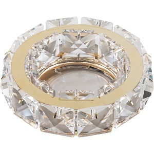 Светильник встраиваемый Fametto/Peonia DLS-P111 GU5.3 GOLD/CLEAR 65мм/50Вт фото Светильник встраиваемый Fametto/Peonia DLS-P111 GU5.3 GOLD/CLEAR 65мм/50Вт картинка