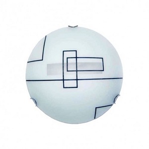 Светильник накладной "Вьюга" Штрих Лайт ЛОН 220В Е27 1х60Вт Стекло/250мм фото Светильник накладной "Вьюга" Штрих Лайт ЛОН 220В Е27 1х60Вт Стекло/250мм картинка