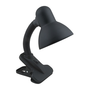 Светильник настольный Uniel ЛОН TLI-202 220В E27 60Вт Черный/прищепка фото Светильник настольный Uniel ЛОН TLI-202 220В E27 60Вт Черный/прищепка картинка