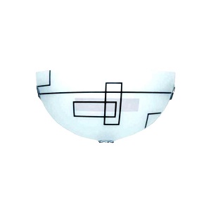 Светильник накладной "Штрих" Альфа Лайт ЛОН 220В Е27 60Вт Стекло/Бра 1/2 фото Светильник накладной "Штрих" Альфа Лайт ЛОН 220В Е27 60Вт Стекло/Бра 1/2 картинка