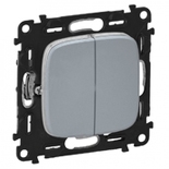 Выключатель без рамки Legrand Valena Allure 2-кл. алюминий фото фото 3 Выключатель без рамки Legrand Valena Allure 2-кл. алюминий картинка фото 3