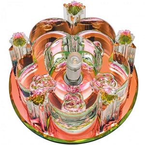 Светильник встраиваемый Fametto/Fiore DLS-F122 G4 COLOUR/CLEAR 50мм/40Вт фото Светильник встраиваемый Fametto/Fiore DLS-F122 G4 COLOUR/CLEAR 50мм/40Вт картинка