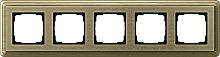 Рамка универсальная Gira ClassiX Art 5-м. бронза/бронза картинка