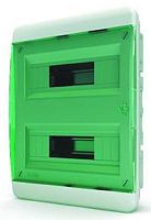 Бокс пластиковый Tekfor ЩРВ-П-24 BVN 40-24-1 (385х290х102мм) IP41 зеленая дверца картинка 