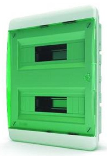 Бокс пластиковый Tekfor ЩРВ-П-24 BVN 40-24-1 (385х290х102мм) IP41 зеленая дверца картинка 