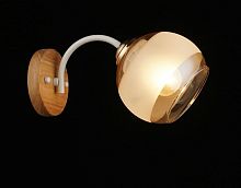 Бра однорожковое Мелодия Света 220В Е27 Дуб/белый картинка 