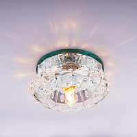 Светильник встраиваемый Италмак Bohemia 220 8 70 G9 65мм/60Вт огран стекло/прозрачный картинка 