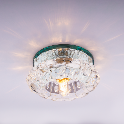 Светильник встраиваемый Италмак Bohemia 220 8 70 G9 65мм/60Вт огран стекло/прозрачный картинка 