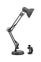 Светильник настольный ЛОН MT2001 A/C 220В 60Вт Серый/подставка+струбцина картинка 