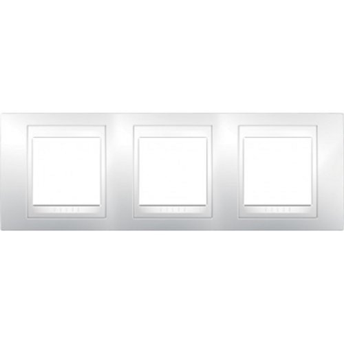 Рамка горизонтальная Schneider Electric Unica 3-м. белый фото фото 4 Рамка горизонтальная Schneider Electric Unica 3-м. белый картинка фото 4