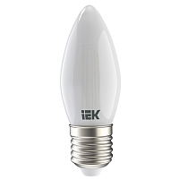 Лампа светодиодная IEK С35 Свеча FR Е27 220В 7Вт 805Лм 3000К картинка 