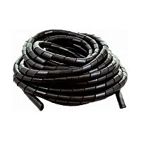 Бандаж спиральный диаметр 15мм Nikomax 10 метров , толщина 1,5мм, для пучка до 75мм, черная картинка