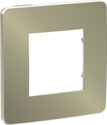 Рамка универсальная Schneider Electric Unica Studio Metal 1-м. бронза/бежевый фото Рамка универсальная Schneider Electric Unica Studio Metal 1-м. бронза/бежевый картинка