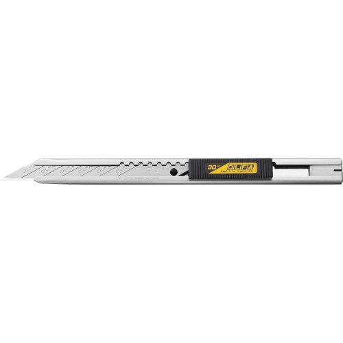 Нож технический 9 мм OLFA, металлический корпус, лезвие (OL-SAB-10B)  картинка
