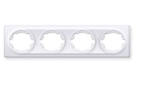 Рамка универсальная OneKeyElectro Florence 4-м. белый фото фото 2 Рамка универсальная OneKeyElectro Florence 4-м. белый картинка фото 2