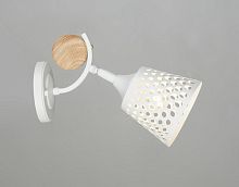 Бра однорожковая Мелодия Света Е27 Белая/дерево картинка 