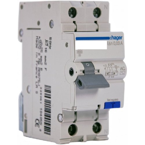 Автомат дифференциального тока АВДТ Hager 2п 40А 30мА 4,5кА C тип AC фото фото 2 Автомат дифференциального тока АВДТ Hager 2п 40А 30мА 4,5кА C тип AC картинка фото 2