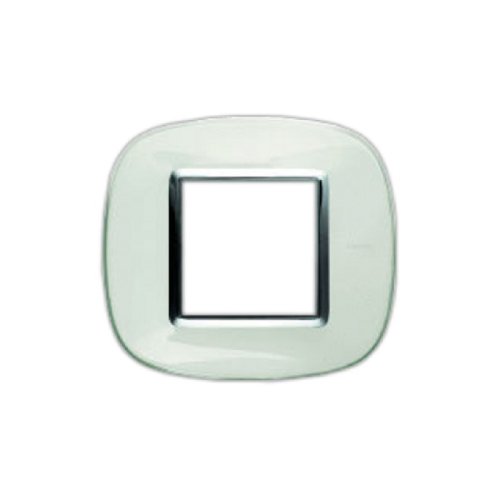 Рамка эллипс Legrand BTicino Аxial Axolute 2 мод Матовое Серебро  картинка фото 2