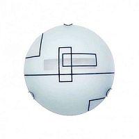 Светильник накладной "Штрих" Альфа Лайт ЛОН 220В Е27 2х60Вт Стекло/300мм картинка 