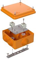 Коробка огнестойкая Промрукав 100x100x50мм под винт 4x1,5мм IP55 оранжевый